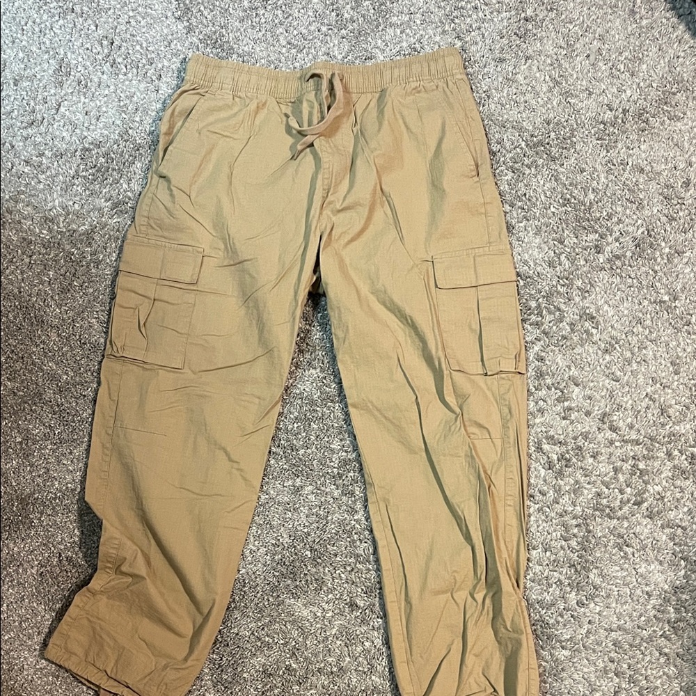 Men's Versatile Tan Cargo Pants